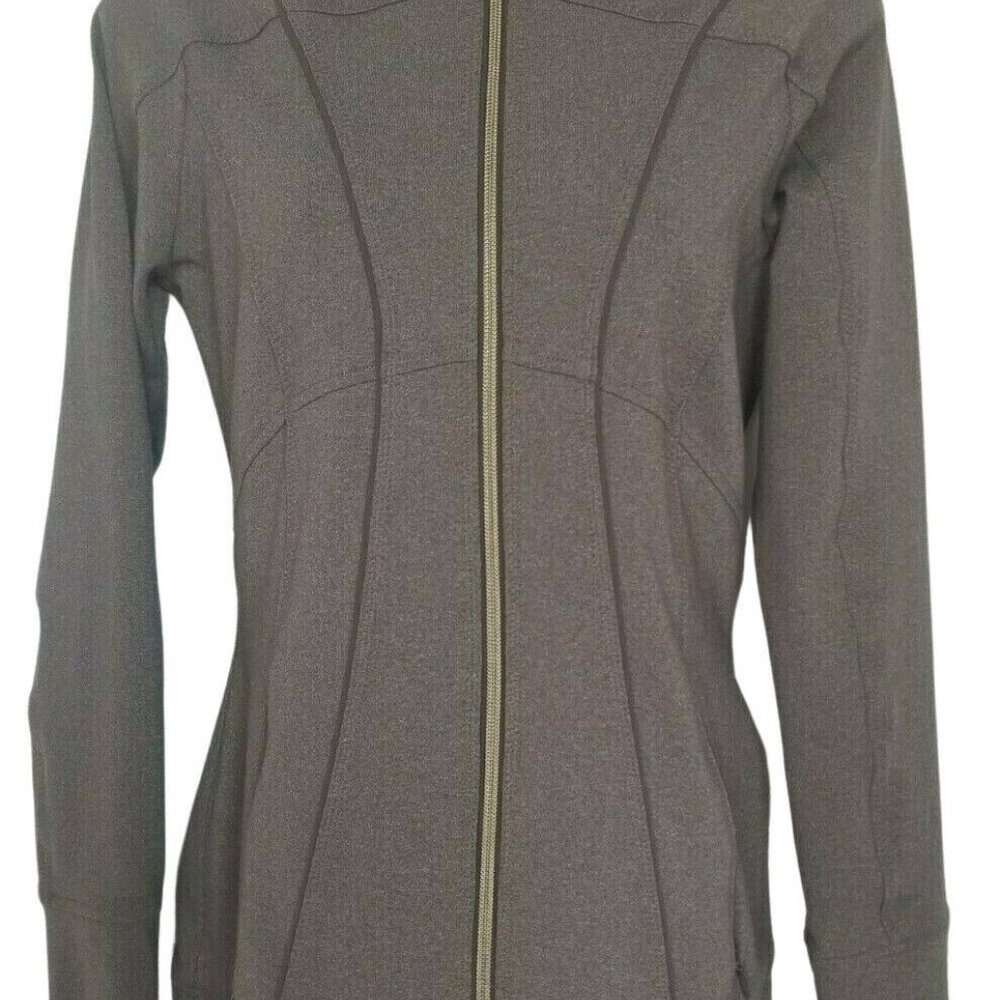 Athleta Gray Booyah Full Zip Jacket Hoodie XS